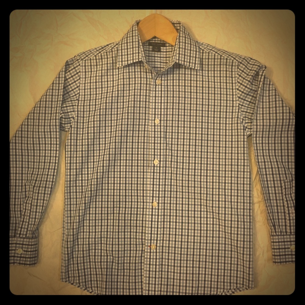 TOMMY HILFIGER:  Boy’s Blue Plaid Shirt